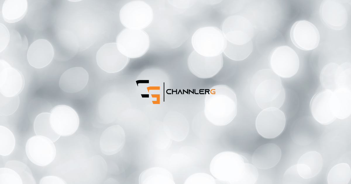 ChannlerG logo centered on a soft gray and white bokeh background, creating a clean, minimalist design for branding, website content, and digital media.