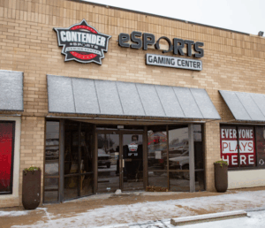 Front entrance of Contender eSports Gaming Center in Springfield, Missouri