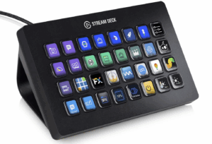 Elgato Stream Deck XL with customizable LCD macro keys for stream control