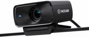Elgato Facecam streaming webcam mounted on monitor