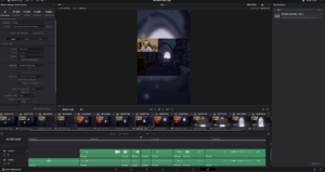 Screenshot of ChannlerG editing vertical gameplay clip in DaVinci Resolve timeline