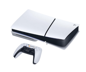 PlayStation 5 console with customized DualSense controller featuring the ChannlerG logo.