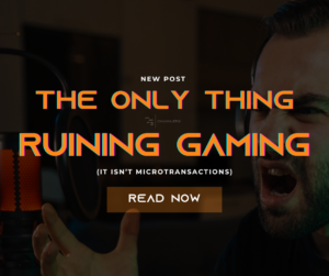 Streamer yelling into headset with frustration, overlaid with bold text about gaming culture.