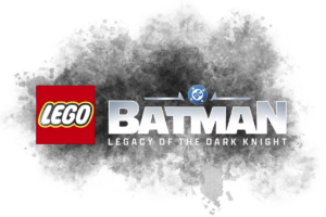 LEGO Batman: Legacy of the Dark Knight logo featuring the LEGO logo alongside the Batman title on a black background.