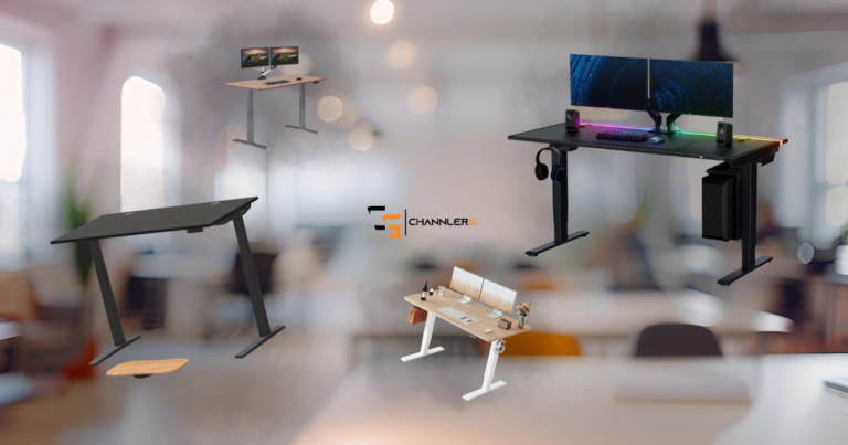 Comparison of popular electric standing desks for gaming and home office setups, including premium and budget adjustable desk options.
