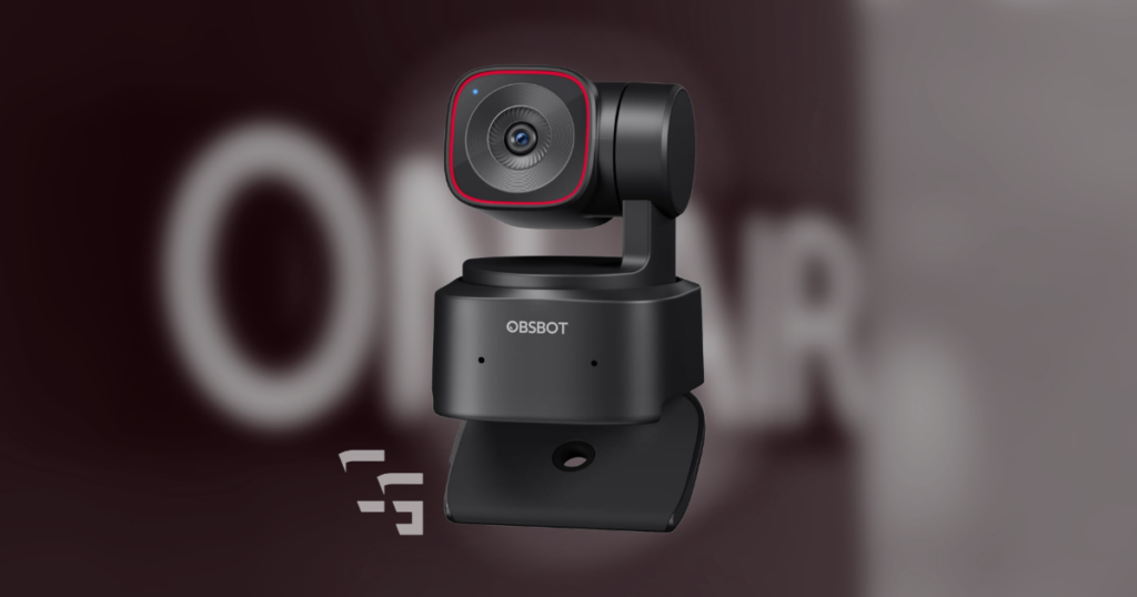 OBSBOT Tiny 2 Lite AI-powered 4K webcam with gesture controls and auto-tracking, featured in a ChannlerG webcam review.
