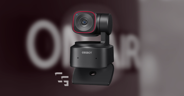 OBSBOT Tiny 2 Lite AI-powered 4K webcam with gesture controls and auto-tracking, featured in a ChannlerG webcam review.