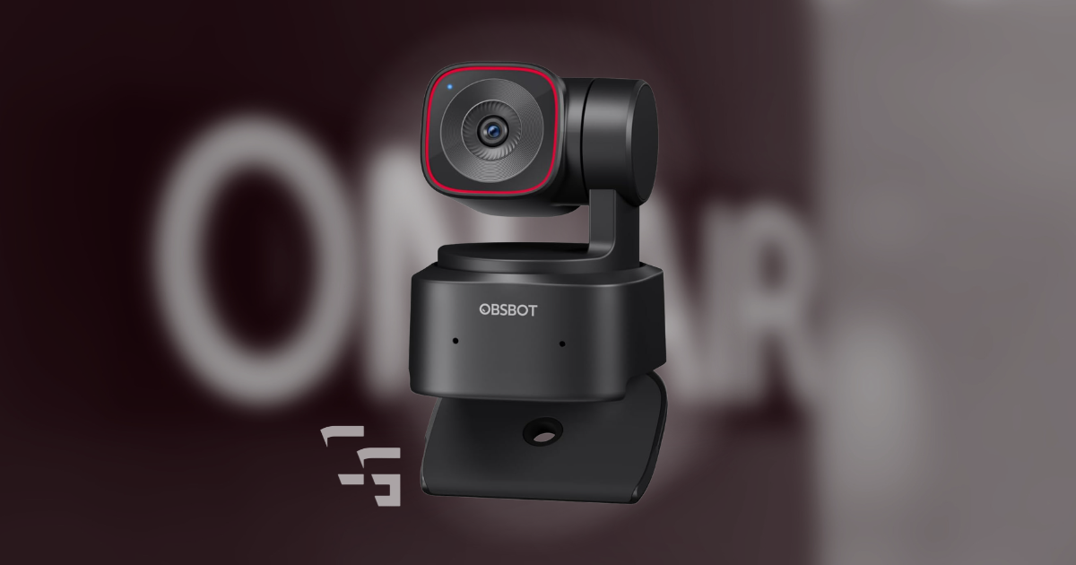 OBSBOT Tiny 2 Lite AI-powered 4K webcam with gesture controls and auto-tracking, featured in a ChannlerG webcam review.