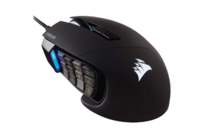 Corsair Scimitar RGB Elite wired gaming mouse with 12-button side panel