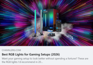 Best RGB lights for gaming setups featuring Govee RGBIC gaming light bars.