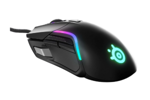SteelSeries Rival 5 wired gaming mouse with RGB lighting and side buttons