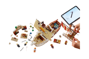 LEGO One Piece Going Merry 75639 modular ship sections with minifigures and digital building instructions