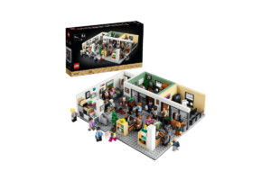 LEGO Ideas The Office set featuring Dunder Mifflin's Scranton office, iconic characters, and detailed scenes from the TV series.