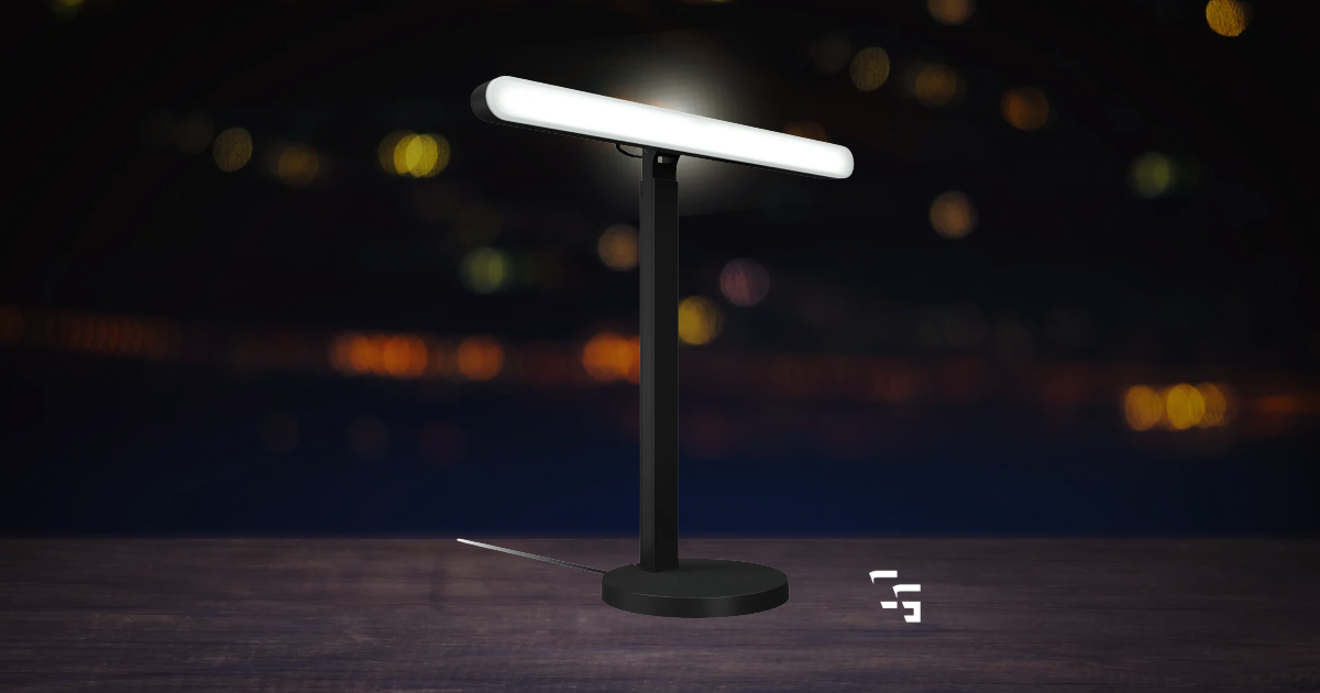 Logitech G Litra Beam LED streaming light on a dark gaming background