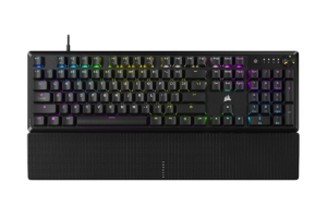Corsair K70 CORE full-size RGB gaming keyboard with wrist rest