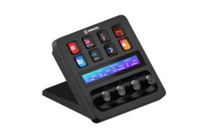 Elgato Stream Deck+ with customizable LCD keys, touchscreen, and audio control dials