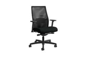 HON Ignition 2.0 ergonomic office chair with mesh back, adjustable armrests, and black seat