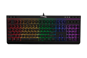 HyperX Alloy Core RGB full-size gaming keyboard with rainbow RGB lighting