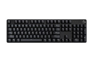 Logitech G413 SE full-size mechanical gaming keyboard with black keycaps and number pad
