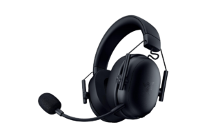 Razer BlackShark V3 X HyperSpeed wireless gaming headset in black with boom microphone