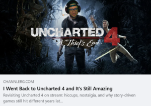 Uncharted 4 A Thief’s End featured image with streamer and Nathan Drake