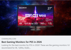 Sony INZONE M9 II 27-inch 4K gaming monitor featured as a top PS5 monitor for 2026