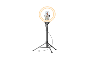 UBeesize 12-inch LED ring light with tripod stand and smartphone holder