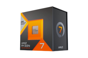AMD Ryzen 7 7800X3D desktop processor retail box featuring Ryzen 7 branding and AMD 3D V-Cache technology